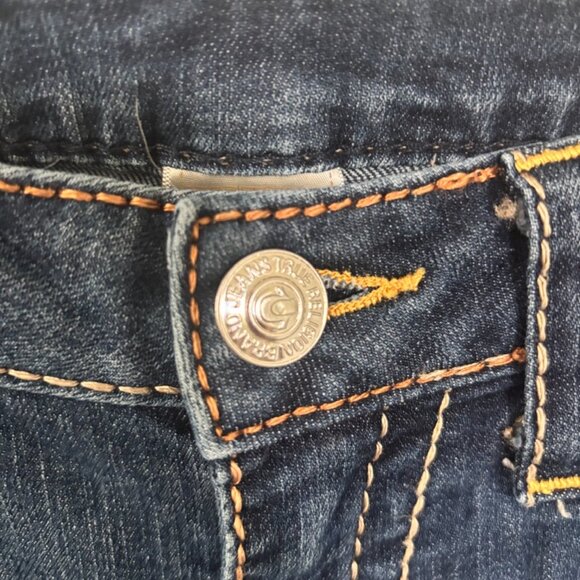 True Religion Boot Cut Dark Denim Jeans Size 28 - Picture 7 of 7